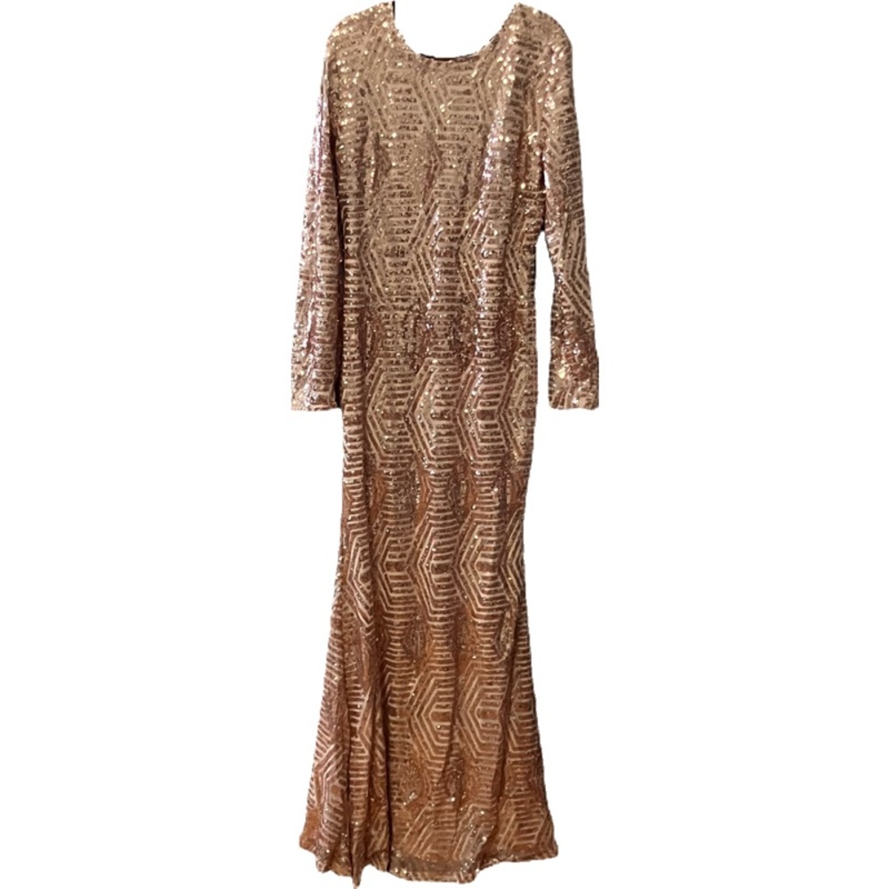 Plus Size Sequin Maxi Dress